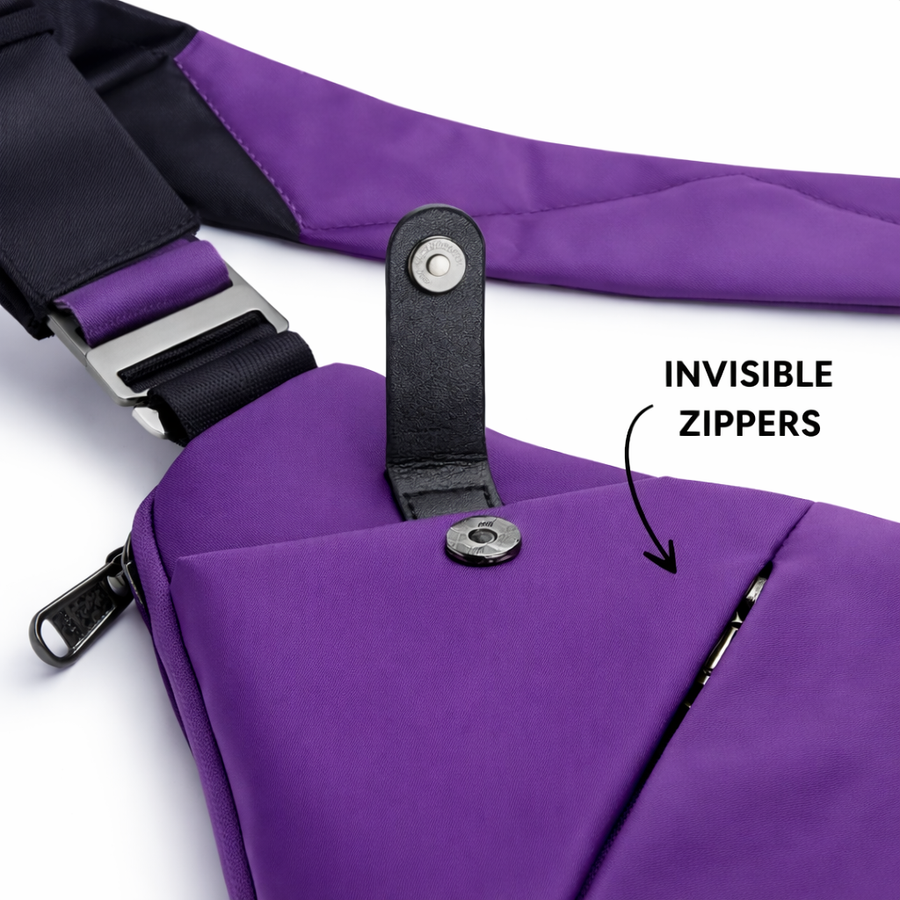 StrideSafe™ – theft-resistant shoulder bag